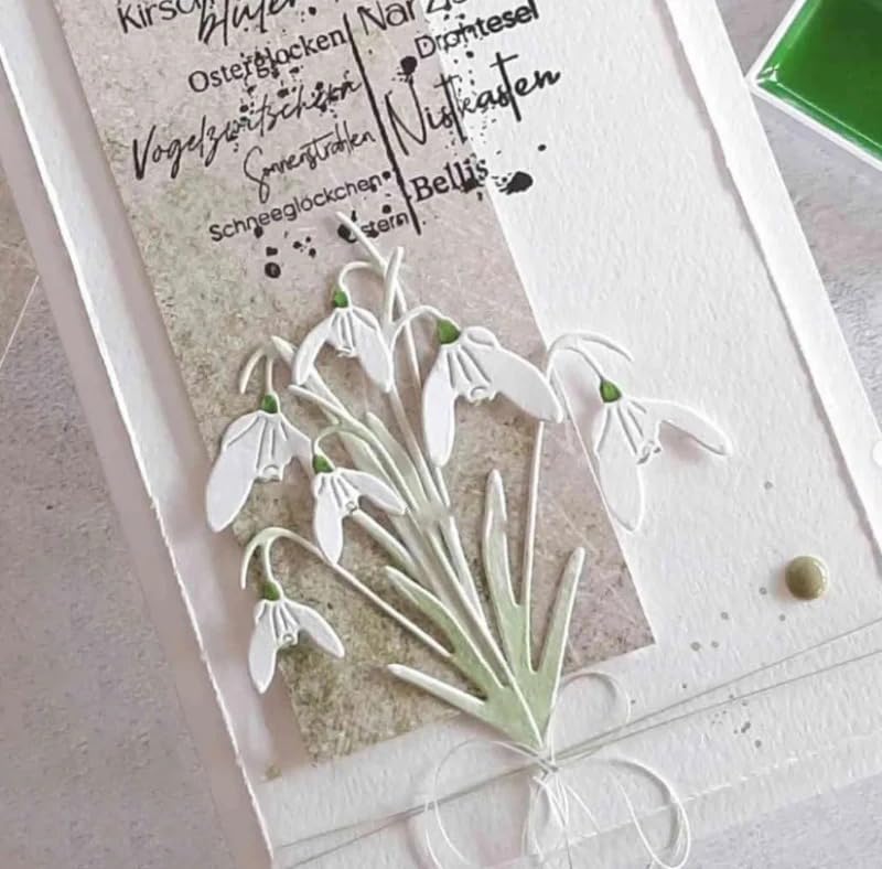 Lapoo Metal Cutting Die for Scrapbooking, 3D Backgrounds Frame New Cutting Dies DIY Album Card Making Decor Paper Craft Metal Die Cuts Party Wedding Decorations (Herbal A 2.8 x 2.5 in) - Image 4
